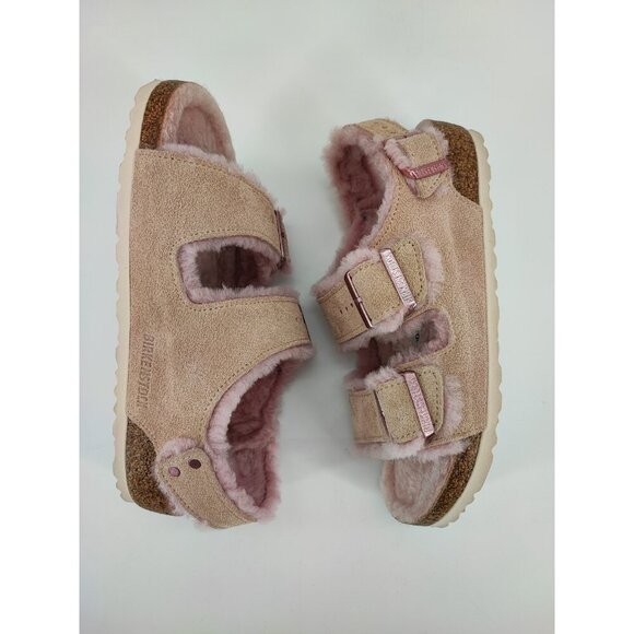 Birkenstock Women's Milano Pink Suede Leather Slingback Sandals Size 6 US - Picture 6 of 8